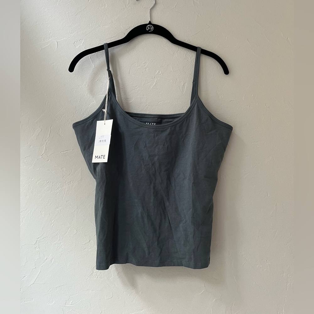 HTF MATE THE LABEL ORGANIC COMFORT CAMI IN FOREST XL